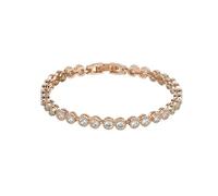 GGYTMQL 18K Gold Round Cut Moissanite Bracelet, Women's Link Bracelet, Fashion Gift for Her