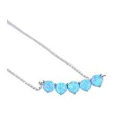 GGYTMQL 18k plated round pendant necklace for women wedding elegant three color jewelry Made in China