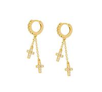 GGYTMQL 18k Plated Zircon Hoop Earrings For Women Piercing Earring Ear Buckle Jewelry Pendientes