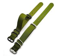 GGYTMQL 18mm 20mm 22mm 24mm Nylon Strap Band Thicken Stainless Steel Ring Buckle Woven Fabric Men Replacement Watch Band Belt
