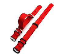 GGYTMQL 18mm 20mm 22mm 24mm Nylon Strap Band Thicken Stainless Steel Ring Buckle Woven Fabric Men Replacement Watch Band Belt