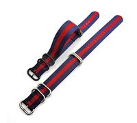 GGYTMQL 18mm 20mm 22mm 24mm Nylon Strap Band Thicken Stainless Steel Ring Buckle Woven Fabric Men Replacement Watch Band Belt