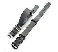 GGYTMQL 18mm 20mm 22mm 24mm Nylon Strap Band Thicken Stainless Steel Ring Buckle Woven Fabric Men Replacement Watch Band Belt