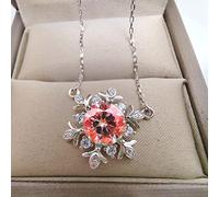 GGYTMQL 1ct moissanite snowflake necklace with s925 silver jewelry