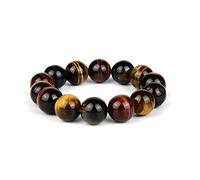 GGYTMQL 1pc Fashion Natural Stone Tiger Eye Bangles Bracelet 14mm Suitable for Home natural stone