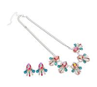GGYTMQL 1Set Ethnic Style Women Necklace and Earring Set Boho Jewelry Accessories for Weddings Birthdays and Special Occasions present for Brides and Fashion Lovers