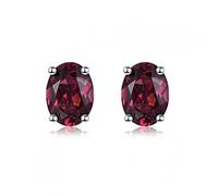 GGYTMQL 2.23ct genuine amethyst stud earrings solid jewelry for women earings gemstone jewelry