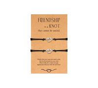 GGYTMQL 2/3/4/5 Pcs Friendship Bracelets Matching Distance Bracelets for Friends Love Knot Infinity Bracelet for Women Bff Bracelet Gifts for Best Friends Sisters