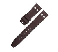 GGYTMQL 20mm 21mm 22mm Nature Fluororubber Rubber With Rivet Watchband For Strap Portugieser Soft Wristband watch strap