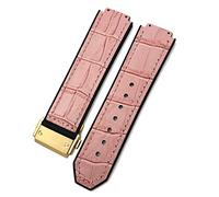 GGYTMQL 20mm 22mm Cowhide Rubber Watchband 25mm * 19mm，For Hublot Watch Strap Calfskin Silicone Bracelets sport