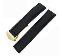 GGYTMQL 20mm 22mm Watch Bracelets Canvas Nylon Leather Watch Strap Fold Buckle Black Watch Band，For CARRERA AQUARACER Series Watch Band Replace