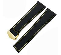 GGYTMQL 20mm 22mm Watch Bracelets Canvas Nylon Leather Watch Strap Fold Buckle Black Watch Band，For CARRERA AQUARACER Series Watch Band Replace