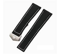 GGYTMQL 20mm 22mm Watch Bracelets Canvas Nylon Leather Watch Strap Fold Buckle Black Watch Band，For CARRERA AQUARACER Series Watch Band Replace
