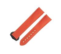 GGYTMQL 20mm New Orange Nylon Fabric Watchband Fit for Strap for AT150 300 Curved End Watch Band Watch Strap