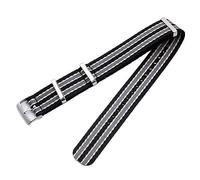 GGYTMQL 20mm Sweatproof Soft Canvas Watch Strap 007 Nylon Watch Accessories FitsStrap for 300 AT150 Aqua Terra Belt/Color:a, Size:20mm, 20 mm