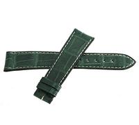 GGYTMQL 20mm x 16mm Green Leather Watch Band Strap 20-460