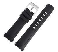 GGYTMQL 22mm Quality Fluoro Rubber Silicone Watch Band for Family IW3768/3290/3568/3767 Men Waterproof Black Watch Strap
