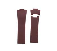 GGYTMQL 25mm*12mm Black Brown Blue Waterproof Silicone Rubber Strap Folding Buckle Wristband Bracelet Compatible With Ulysse Watch Band