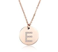 GGYTMQL 26 Letter Necklace Women silvery Plated Round Crystal Alphabet Pendant Choker Fashion Jewelry New Gift to Girl