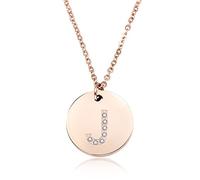GGYTMQL 26 Letter Necklace Women silvery Plated Round Crystal Alphabet Pendant Choker Fashion Jewelry New Gift to Girl