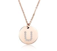 GGYTMQL 26 Letter Necklace Women silvery Plated Round Crystal Alphabet Pendant Choker Fashion Jewelry New Gift to Girl