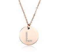 GGYTMQL 26 Letter Necklace Women silvery Plated Round Crystal Alphabet Pendant Choker Fashion Jewelry New Gift to Girl