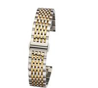GGYTMQL 2in1 Curved End Watch Strap 18mm 19 20mm 21mm 22mm Wrist Band Replacement Watchband Stainless Steel Butterfly Clasp Belt