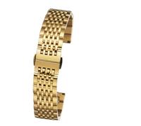 GGYTMQL 2in1 Curved End Watch Strap 18mm 19 20mm 21mm 22mm Wrist Band Replacement Watchband Stainless Steel Butterfly Clasp Belt