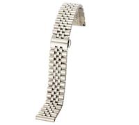GGYTMQL 2in1 Flat Curved End Semicircle Link Stainless Steel Watch Band 14mm16182022mm Replacement Solid Watch Strap