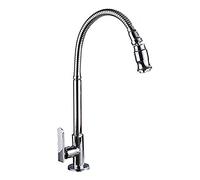 GGYTMQL 3 In1 Kitchen Faucet with Drinking Water Outlet, 360° Swivel High Arc Pull Down Kitchen Sink Solid Brass Cold and Hot Water Mixer Tap with Dual Handle,Gray(Gris)