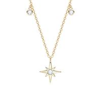 GGYTMQL 3mm moissanite necklace for north-star pendant virgin jewelry for her