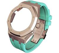 GGYTMQL 4rd gen metal watch case fluorine rubber strap stainless steel bezel rubber sport watchband mod kit，for ga2100 ga-2100 ga2110 modification and upgrade Origin China