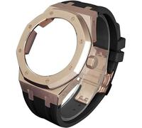 GGYTMQL 4rd gen metal watch case fluorine rubber strap stainless steel bezel rubber sport watchband mod kit，for ga2100 ga-2100 ga2110 modification and upgrade Origin China