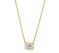 GGYTMQL 6 * 8mm 2 carat emerald cutting moissanite pendant necklace for women s925 sterling silver neck chain jewelry