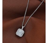 GGYTMQL 7 colors real 925 sterling silver 7mm moissanite ruby gemstone pendant necklaces for women jewelry