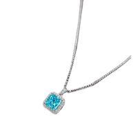 GGYTMQL 7 colors real 925 sterling silver 7mm moissanite ruby gemstone pendant necklaces for women jewelry