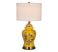 GGYTMQL 72 Cm Tall Flower And Bird Ceramic Table Lamp Chinese Hand-Painted Ceramic Table Lamp For Living Room Table Lamp Vintage Porcelain Decoration Reading Lamp