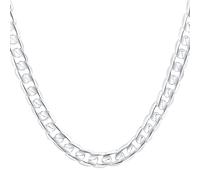 GGYTMQL 925 18/20/22/24/26/28/30 inches 12mm flat full sideways chain necklace for women men jewelry gifts Made in China