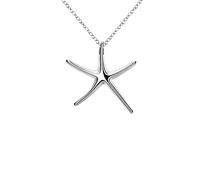 GGYTMQL 925 18 inch Chain Starfish Pendant for Women Wedding Engagement Jewelry Gift