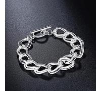 GGYTMQL 925 beautiful Double twist chain Bracelets For Women Wedding accessories