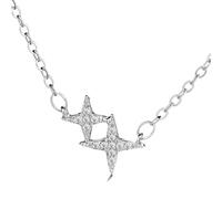 GGYTMQL 925 Crystal Star Necklaces & Pendants for Women Wedding Jewelry chokers