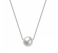 GGYTMQL 925 fine Jewelry 10mm Real Pearl Box Chain Necklace collares