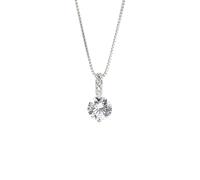 GGYTMQL 925 Geometric Drop Necklace Clavicle Chain Women Jewelry Shine Zircon Pendant Necklace 45cm