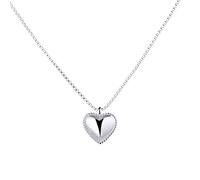 GGYTMQL 925 Heart Pendants Necklaces for Women Wedding Jewelry Box Chain Clavicle Chain Choker Necklace Accessory