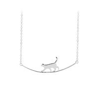 GGYTMQL 925 Jewelry Walking cat Clavicle Chain Necklaces