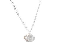 GGYTMQL 925 Pearl Shell Necklace can Open Fan-Shaped Pendant Clavicle Chain Versatile Women Choker