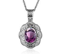 GGYTMQL 925 Pendant Peridot Peridot Statement Choker Necklace fine Jewelry for Women