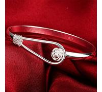 GGYTMQL 925 Round Heart Open Bracelet For Women Cuff Bangles