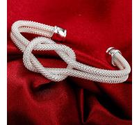 GGYTMQL 925 Round Heart Open Bracelet For Women Cuff Bangles