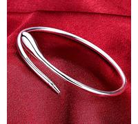 GGYTMQL 925 Round Heart Open Bracelet For Women Cuff Bangles
